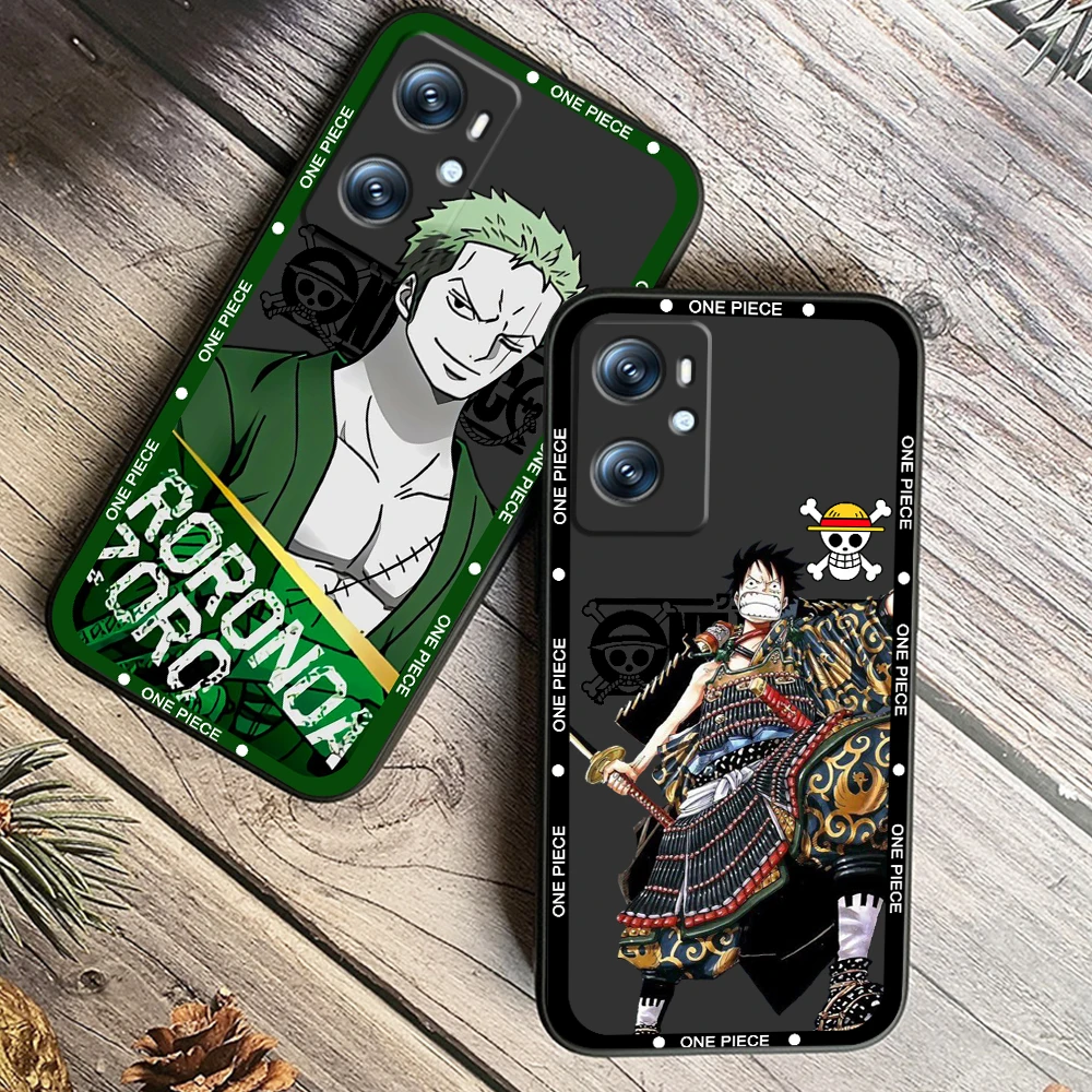 One P-Piece Cool Z-Zoro For OPPO Find X6 X5 X3 A54S A5 A94 A16 A53S A57 A74 A72 A98 A78 A96 A9 5G Black Back Phone Case