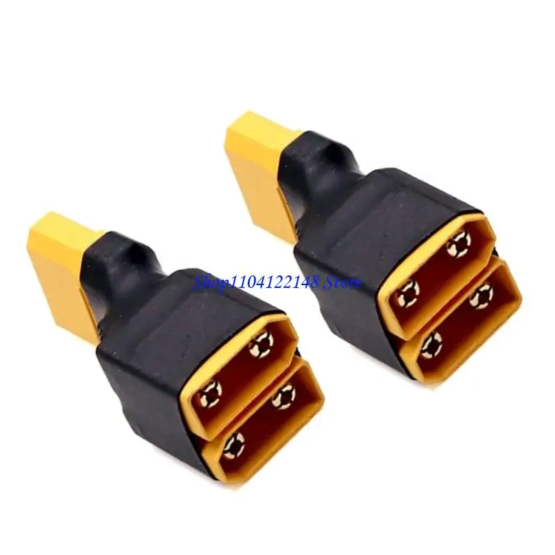 P9FA Small XT90 Battery Coupler Adapter for Series Wiring, Preassembled XT90 Format and Insulated Housing for Power Projects