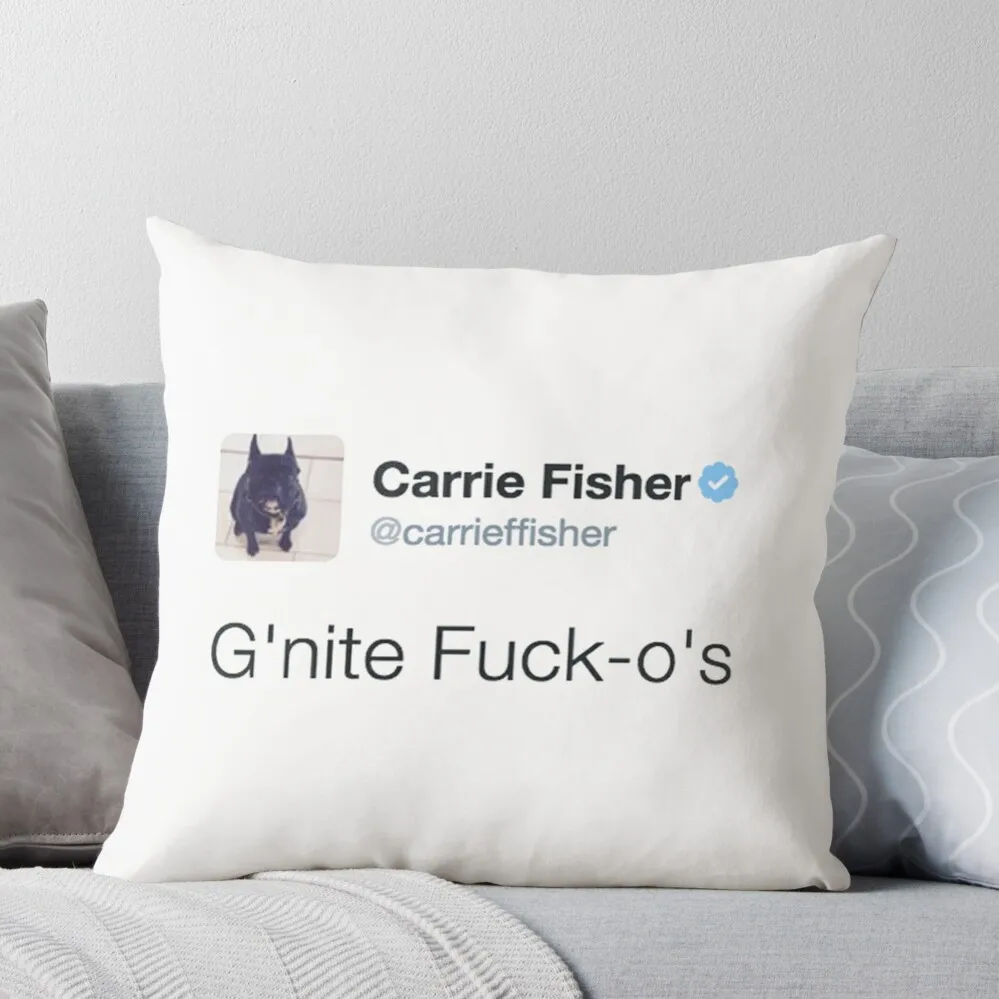 Carrie Fisher Tweets Throw Pillow Sofa Cover Sofa Cushions Cover Luxury Pillow Cover