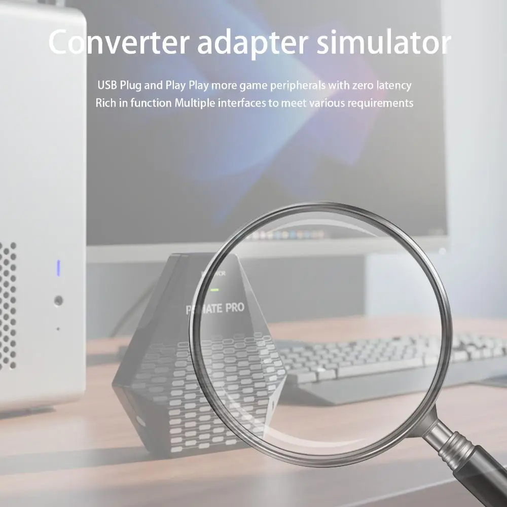 

Bluetooth Wireless Adapter For PS5 2-Mode USB Plug&Play P5Mate Pro Emulator Converter With Vibration Functions&Adaptive Triggers