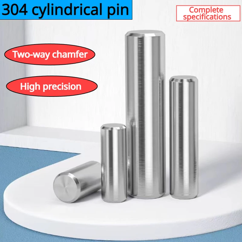 10/25pcs 304 Stainles Steel Solid Round Rod Lathe Bar Pin retaining pin Assorted for DIY Craft Tool Diameter 2/3/4/5/6/8/10mm