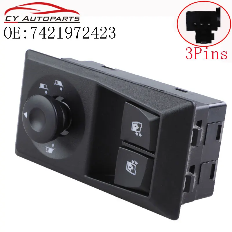 New Car Power Window Switch For Renault Trucks 7421972423 7423391509 44T404901