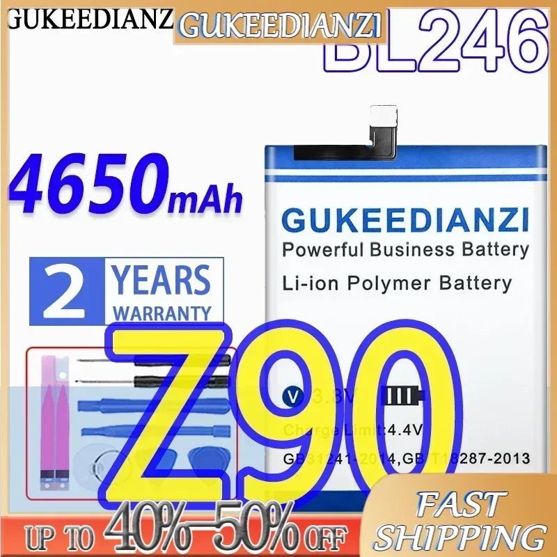 GUKEEDIANZI Battery BL246 4650mAh For Lenovo Vibe Shot/Max Z90 Z903 Z907 z90a40