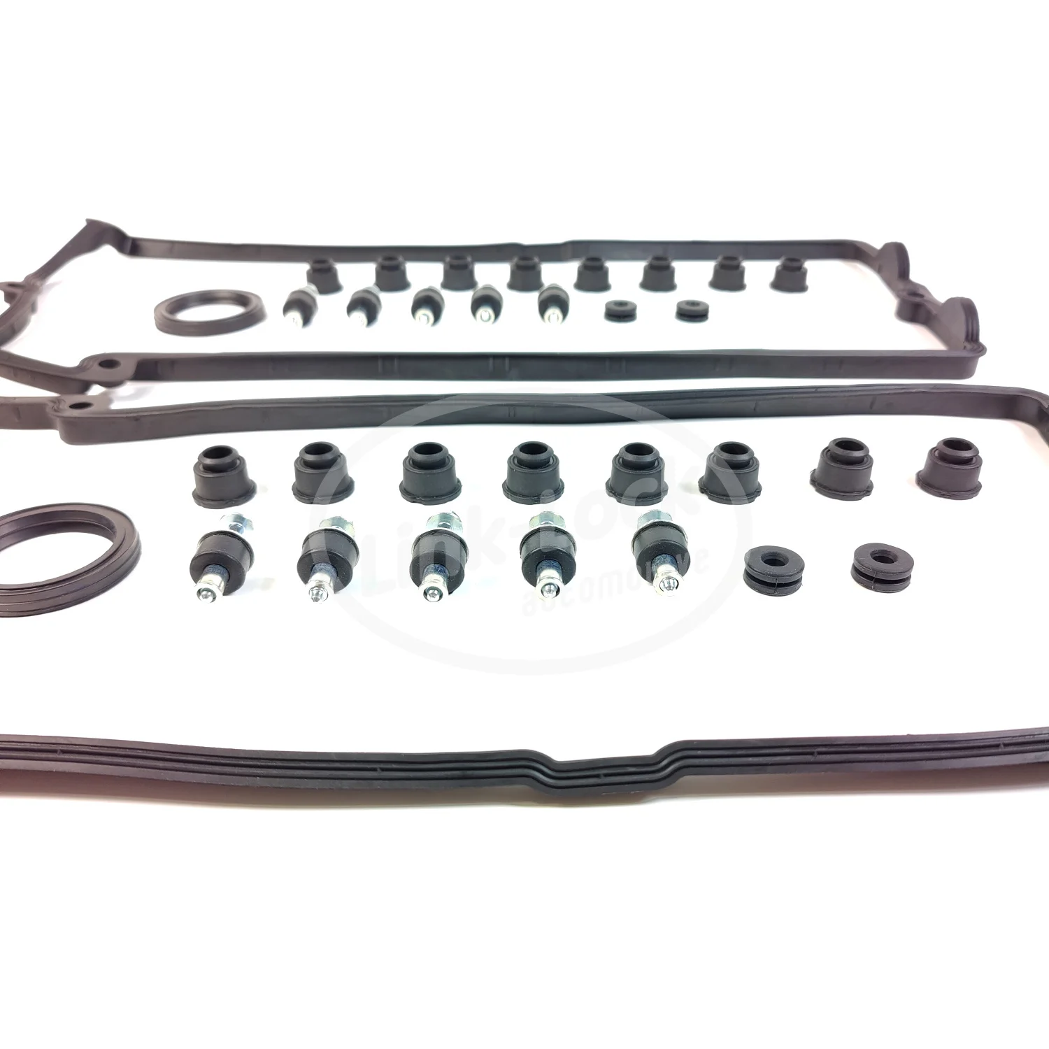 LINK-LOCK Valve Cover Gasket 11127513195 + 11127513194 for BMW N62 E60 E65 E70 E53 X5 ZYL. 1-4 ZYL. 5-8