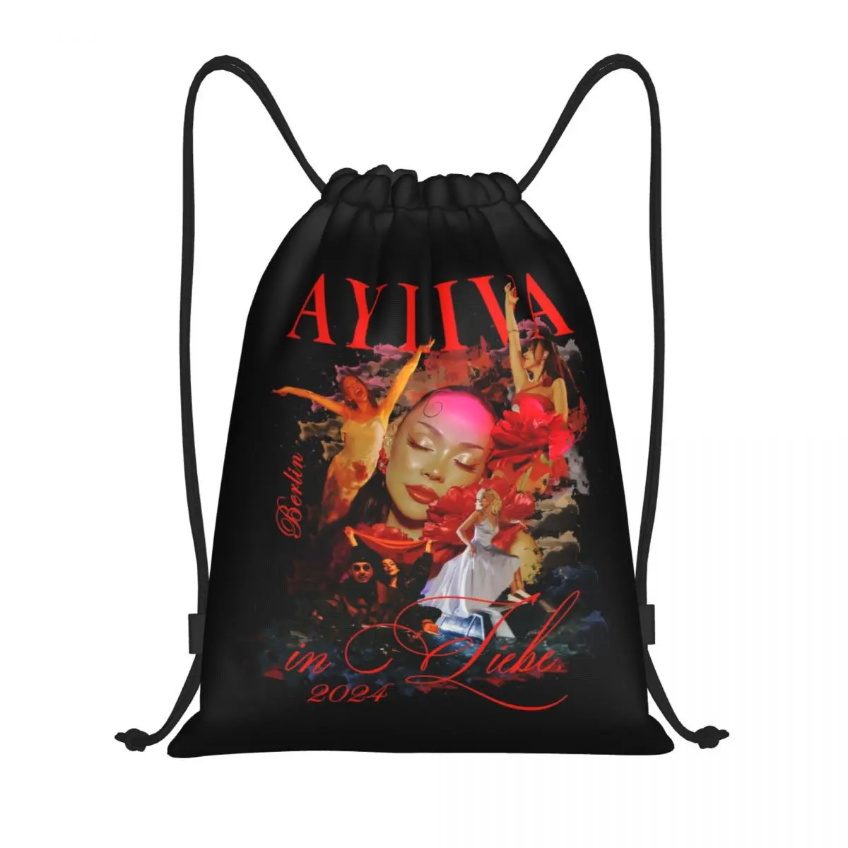 Custom Ayliva But She Drawstring Backpack Bags Women Men Lightweight Music Singer Gym Sports Sackpack Sacks for Traveling