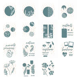 Mmao Crafts Metal Steel Cutting Dies Flower leaf circle letter tag Stencil For DIY Scrapbooking Paper/photo Cards Embossing Dies