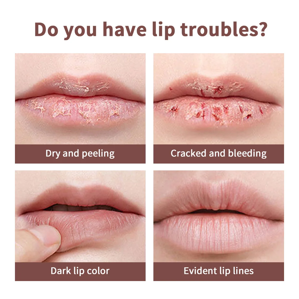 بلسم الشفاه بالعسل الأسود من Lakerain، أحمر شفاه مرطب بالعسل الأسود، بلسم شفاه ملون للعناية بالشفاه الوردية اللامعة #5