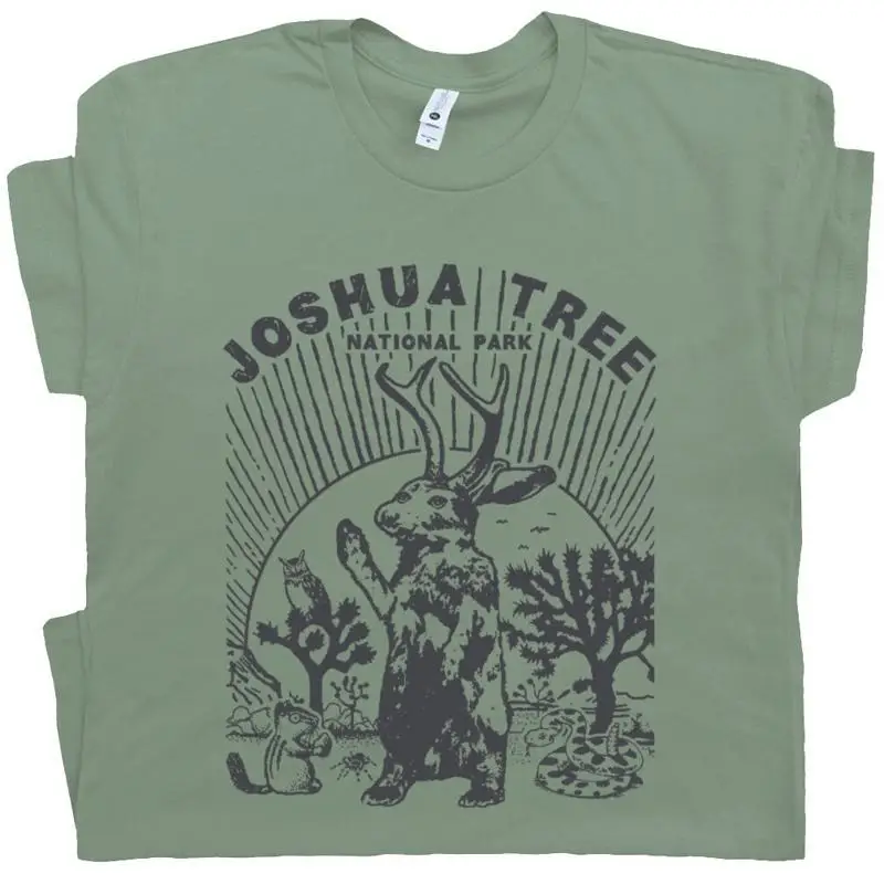 Joshua Tree T Shirt Jackalope Vintage National Park Souvenir Cool