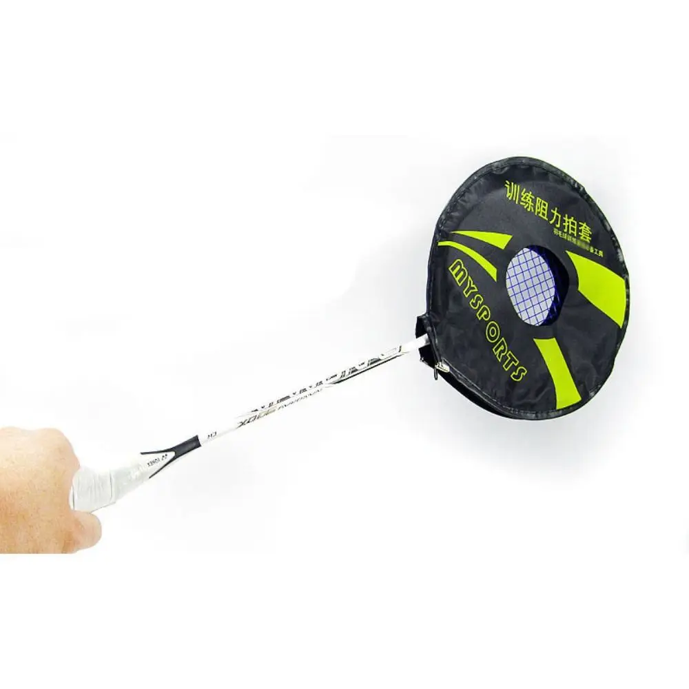 Canvas Badminton Racket Resistance Cover Accessories Black Blue Racquet Sleeves Wrist Strengthen Training Strength Exerciser