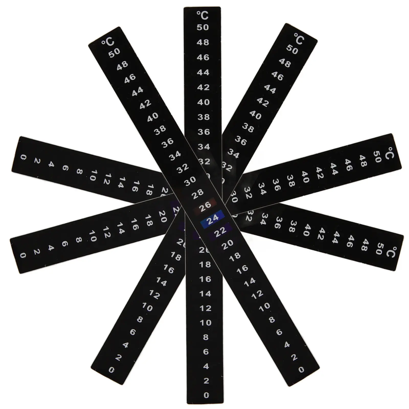 5Pcs Stick on Fermentation Thermometer Sticker for Brewing Bottles and Fermentation Tanks Precision Temperature Monitoring Strip