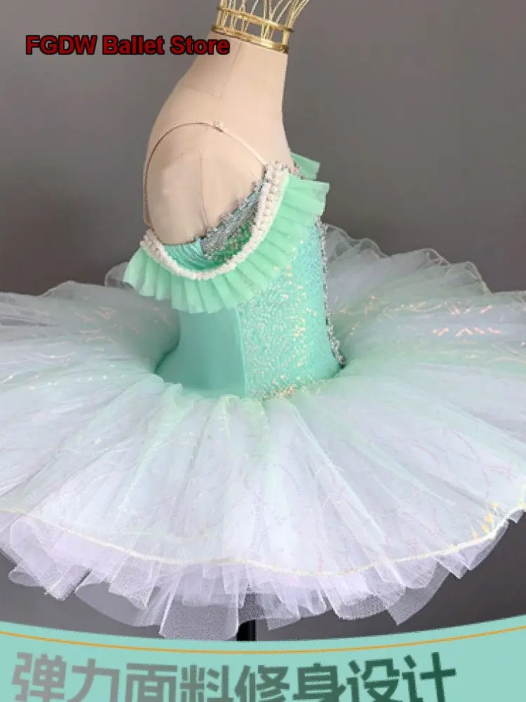 Children's Performance Costume Girls' Professional Swan Lake Tutu Little Swan Dance Kids