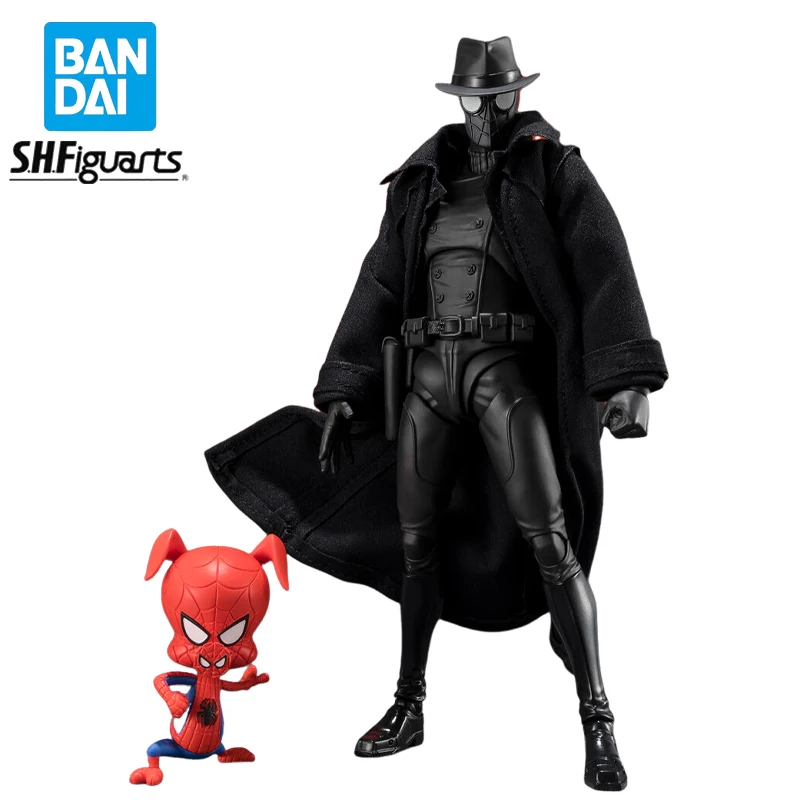 

Original Bandai S.H.Figuarts Peter Parker Spider-Man Noir Peter Benjamin Porker Spider-Ham Action Figure Collectible Model Gift