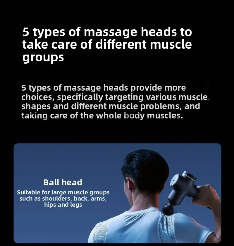 High Frequency Fascia , Multifunctional Deep Tissue Muscle Massager, Strong Percussion for Neck Muscle Relax