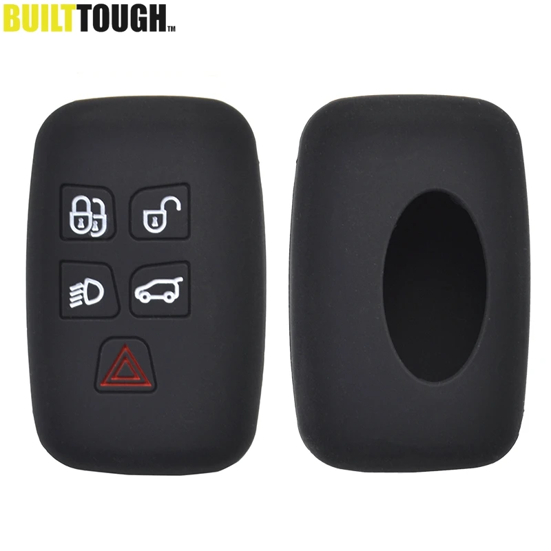 Housse en Silicone pour clé télécommande à 5 boutons, pour Land Rover Discovery 4 Freelander 3 Range Rover Sport Evoque Vogue Shell