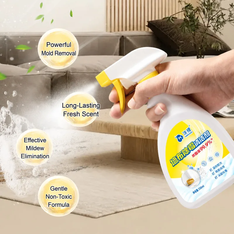MOMENG Mold Remover Liquid Spray Fast Penetration Antibacterial for Wall Fabric Sofa Home Office Cleaning Supplies