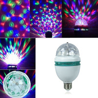 Colorful Magic Ball E27 3W 9W LED Lamp Disco Light Stage Bulb Auto-rotating RGB Party Light For Family Party KTV DJ Dance Floor