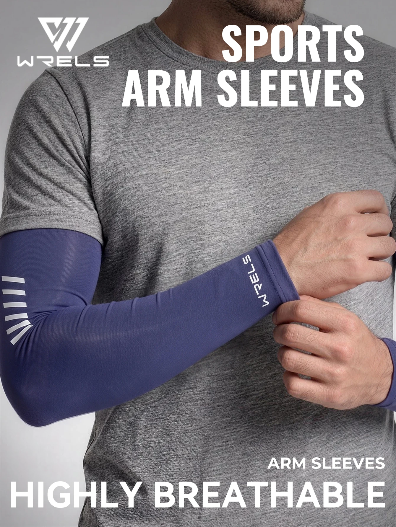 WRELS Fahrrad-Armstulpen, UV-Schutz, Sonnenschutz, zum Laufen, Fahren, Angeln, leichte Basketball-Armschützer, Sport-Armstulpen – Detail 7