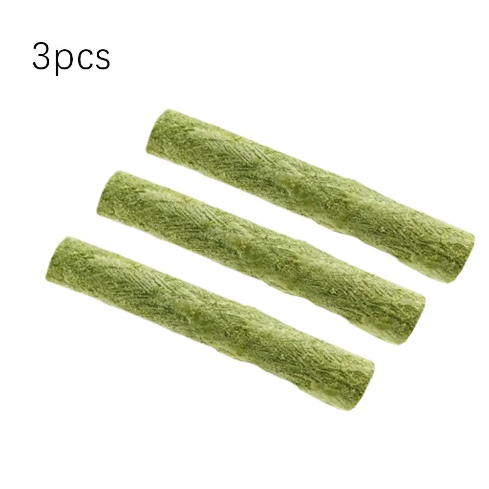 6pcs Grass Teething Sticks Mild Hair Removal Pet Snacks Grinding Teeth Freeze-dried Stick Grass Q2h4