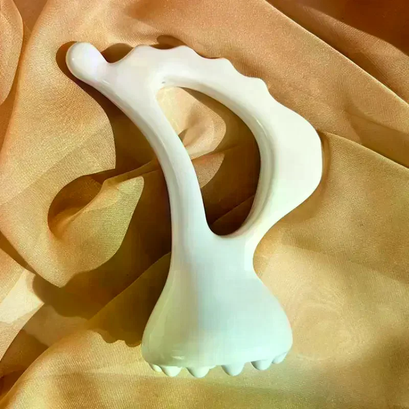/YOV/Gua Sha Board Skin Scraping Tools Face Massager Whole Body Carving Body Guasha, Body Massage Tool Ceramic