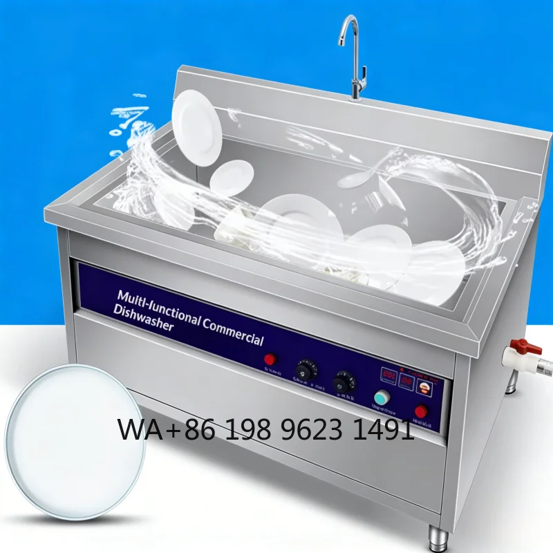

CE Certified Heavy Duty Stainless Steel Ultrasonic Dishwasher Industrial Catering Kitchen Cleaning Equipment