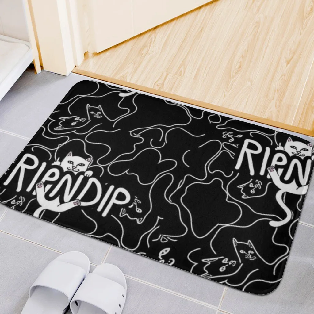 

lines of black Front Door Mat Custom Doormat Home Decoration Carpet Entrance Doormat With Rug Housewarming Gift
