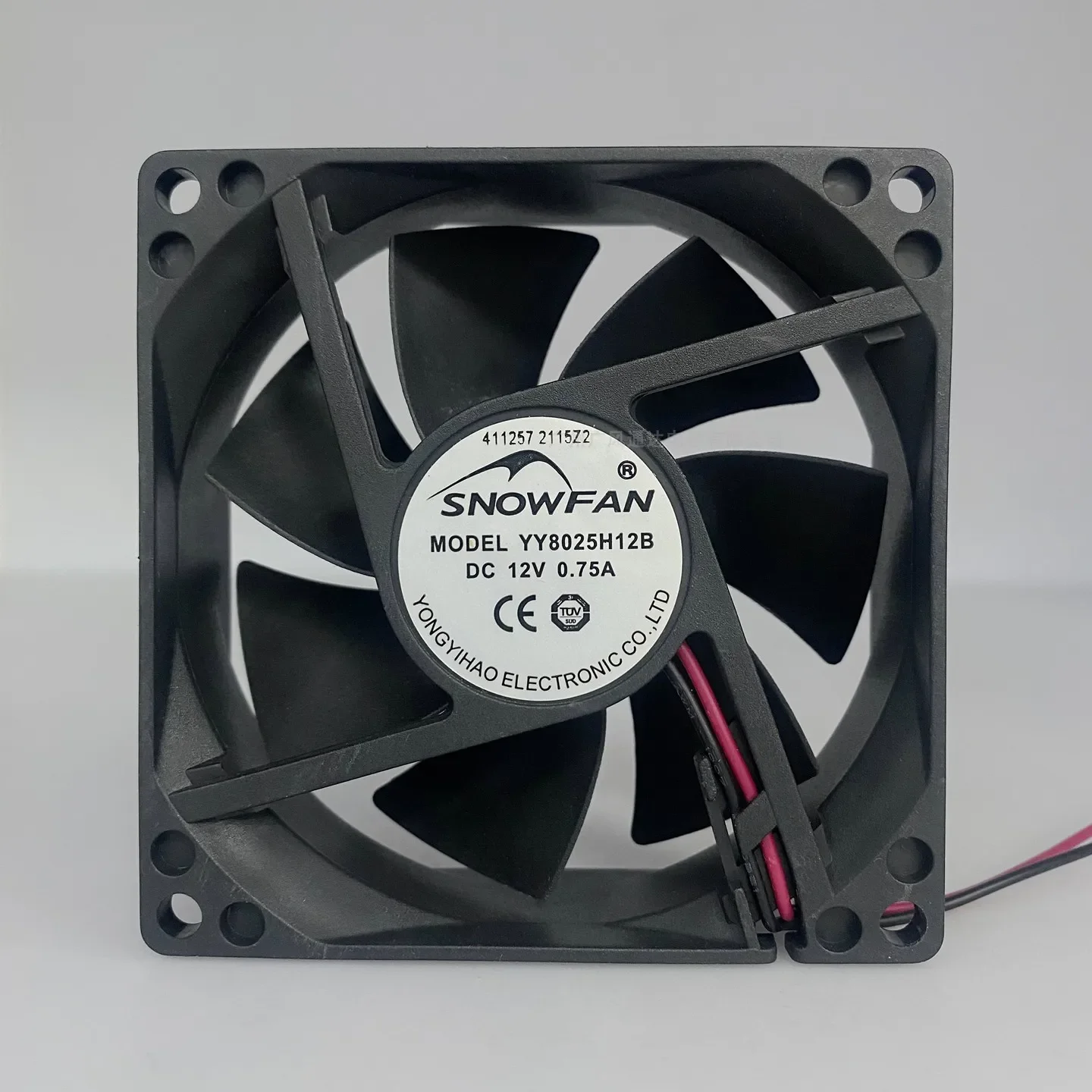 

SNOWFAN YY8025H12B 12V 0.75A 8025 DC Chassis Cabinet Welding Machine Power Inverter Cooling Fan