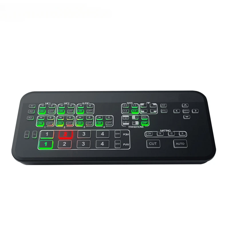 HD420 Professionals Portable Multi-Format Studio Mini Live Streaming Equipment video mixer switcher