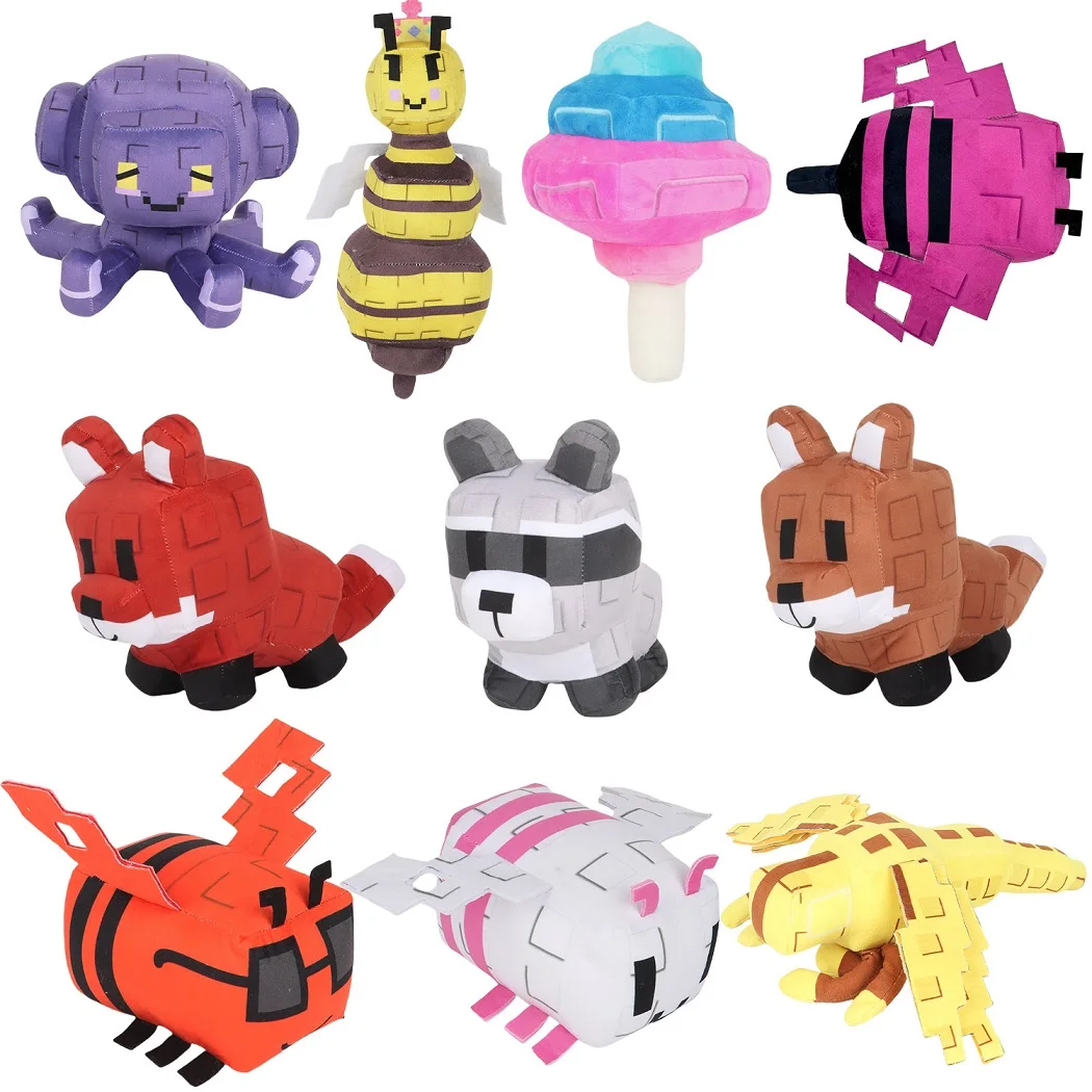 

New 20cm Animals Fox Plush Toys Grow Garden Kawaii Bear Stuffed Dolls Cartoon Animals Toys Kids Baby Chlidren Birthday Gifts