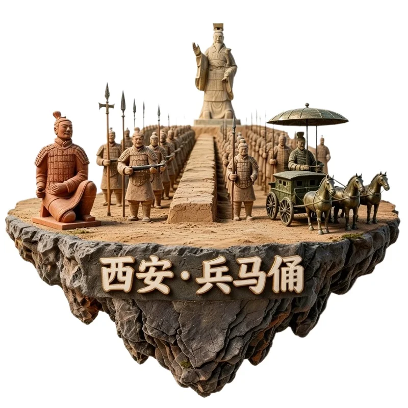 

China Xi An Fridge Magnets Metal Material Shangri-la Travel Souvenris Nanjing Hainan Xinjiang Changsha Chongqing Fridge Stickers
