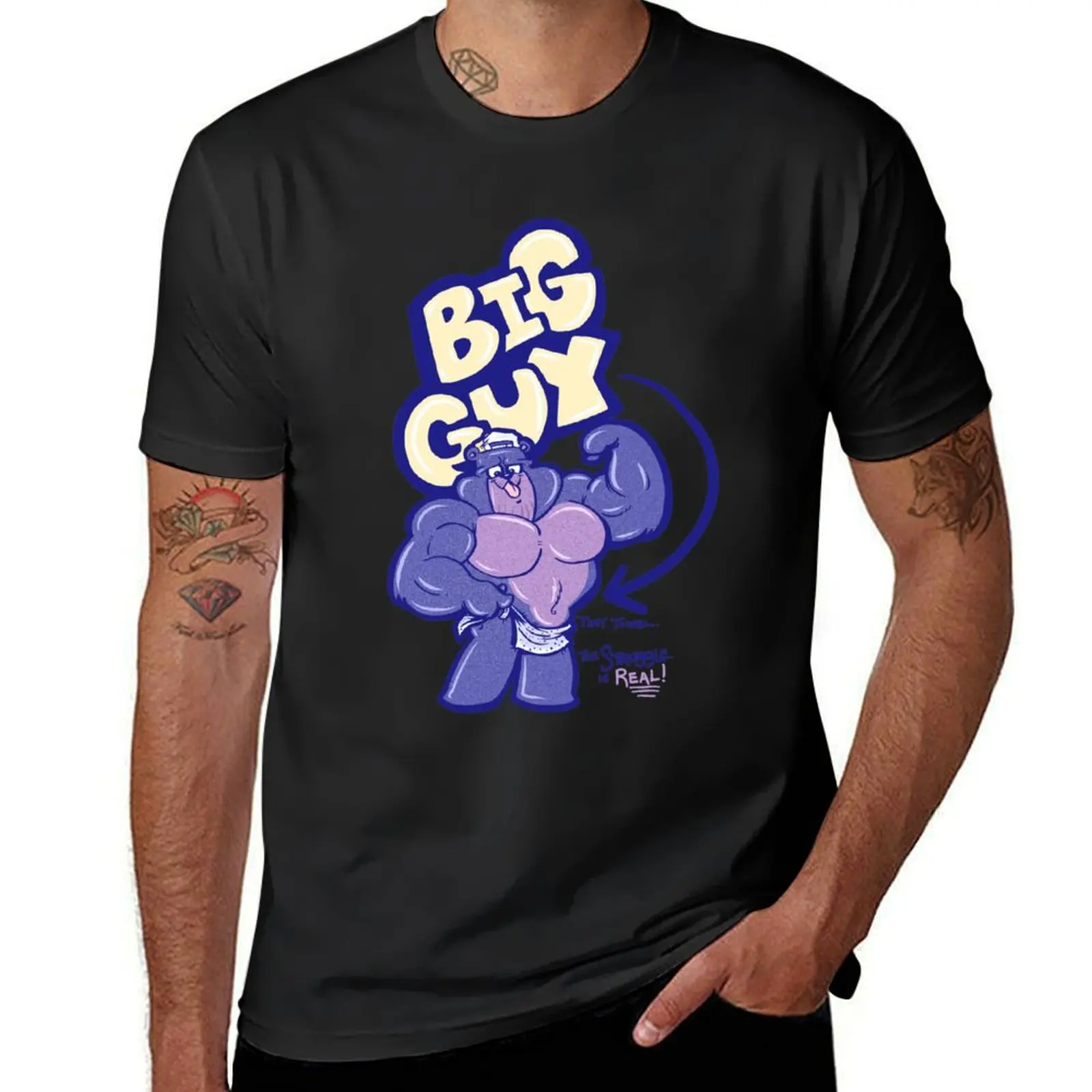 BIG GUY TINY TOWEL T-Shirt customs design your own plus size tops shirts graphic tees customizeds t shirts for men cotton