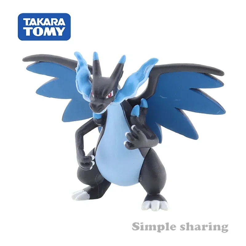 Takara Tomy Pokemon Moncolle MS-51 Mega Charizard X -EX Figure Character Toy Anime Figure Kids Xmas Gift Toys for Boys