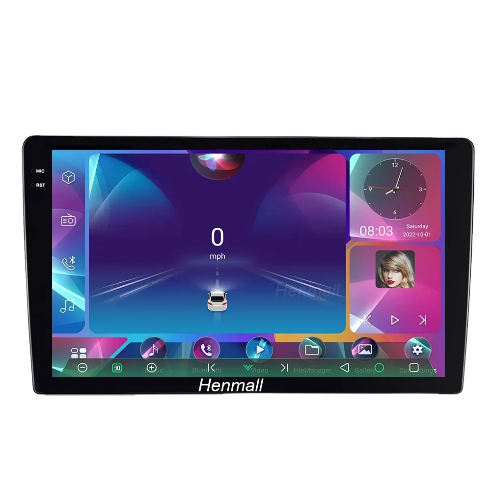 Qualcomm 2K DSP Carplay Dual System Portable Android Auto Car Multimedia Player with GPS Navigation and Amplifier Stereo Radio