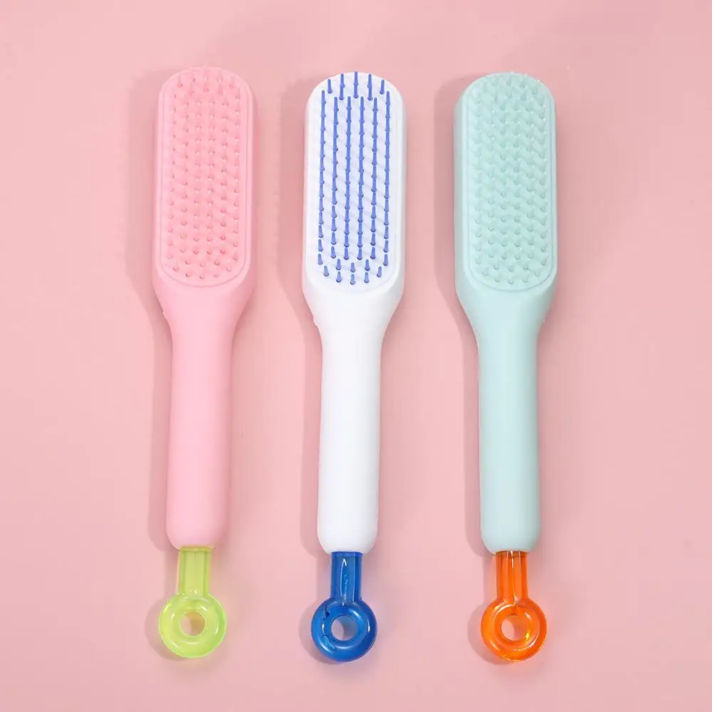 Magic Retractable Comb Self Cleaning Hair Brush Massage Anti-static Hair Smoothing Comb Hairdressing Hairstyling Tools