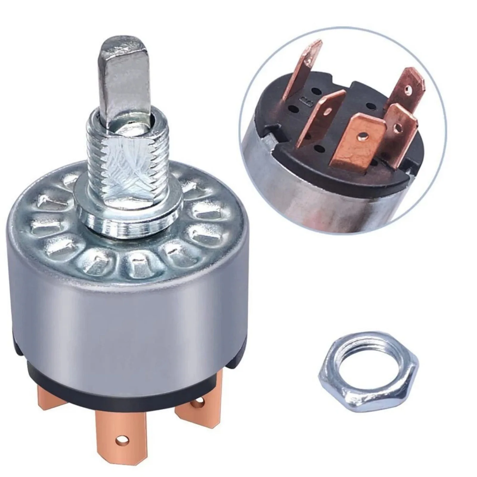 4 Position 3 Pole Rotary Switch 16A 250VAC, 5 Terminals 30 Degree Selector Select Switch with Knob for Industrial Control