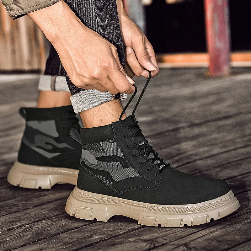 

New Winter Fashionable High Top Boots, Slip Resistant and Comfortable, British Gentleman, Aristocratic Trend