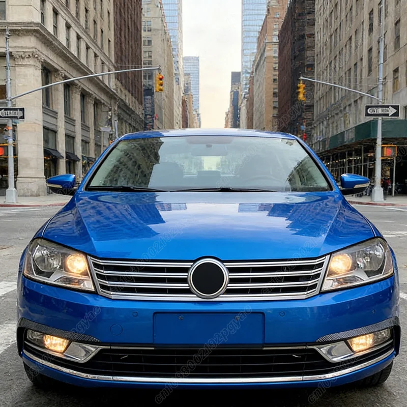For Volkswagen VW Passat B7 Sedan 2011-2015 Air Blade Wind Knife Front Bumper Side Splitter Fog Light Surround Fin Air Vent Trim view 5