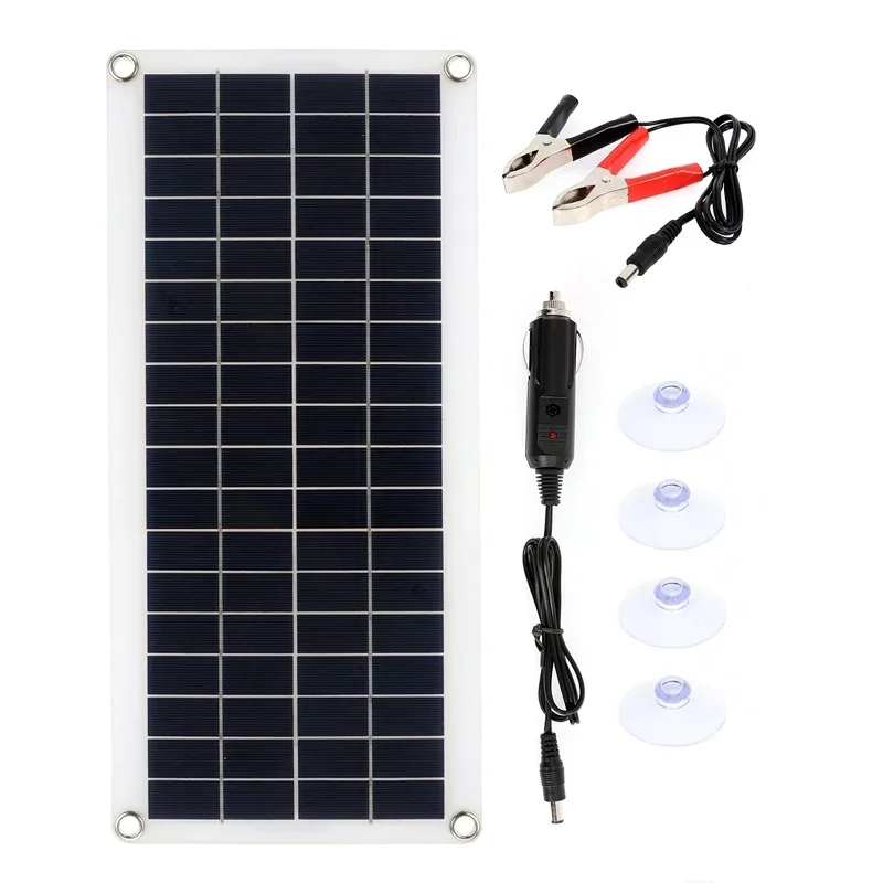 300 واط 150 واط لوحة طاقة شمسية 12 فولت الخلايا الشمسية 10A-60A تحكم لوحة طاقة شمسية للهاتف RV سيارة MP3 الوسادة شاحن إمدادات البطارية في الهواء الطلق #4