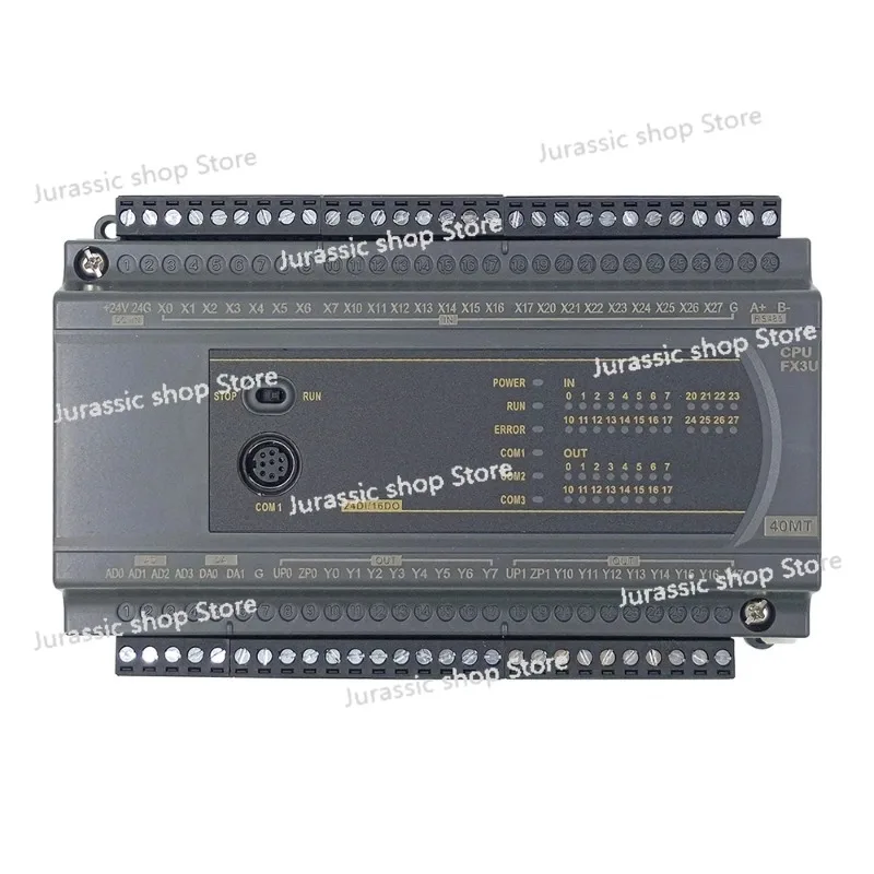 

FX3U 14/20/24/32/40/60 MR/MT 4AD of 0-20mA 2DA of 0-10V Analog RS485 Relay Transist PLC Industrial Control Board