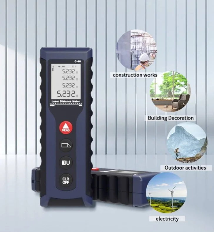 new 40m Handheld Mini Laser Distance Meter- Compact Indoor Laser Measuring Tool