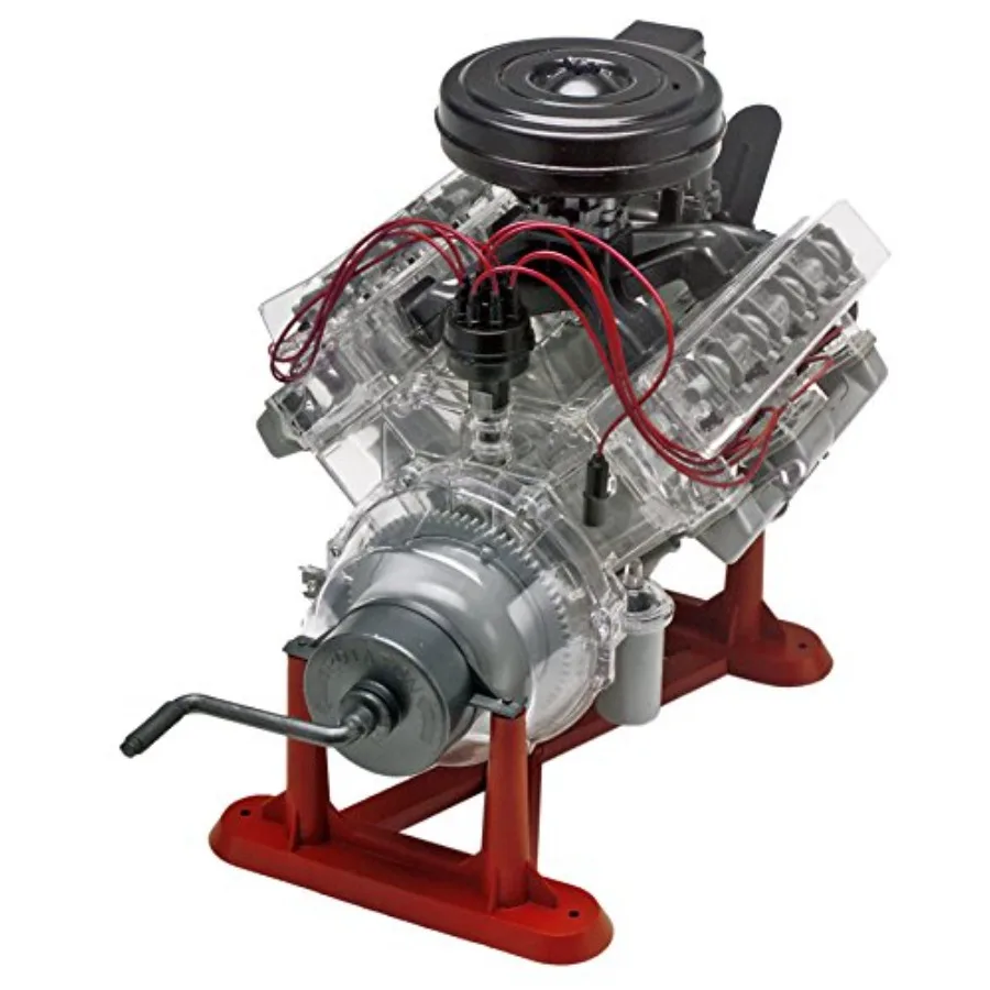 85-8883 Visible V8 Engine Model Kit 1:4 Scale 314-Piece Skill Level 5 Plastic Model Building Kit