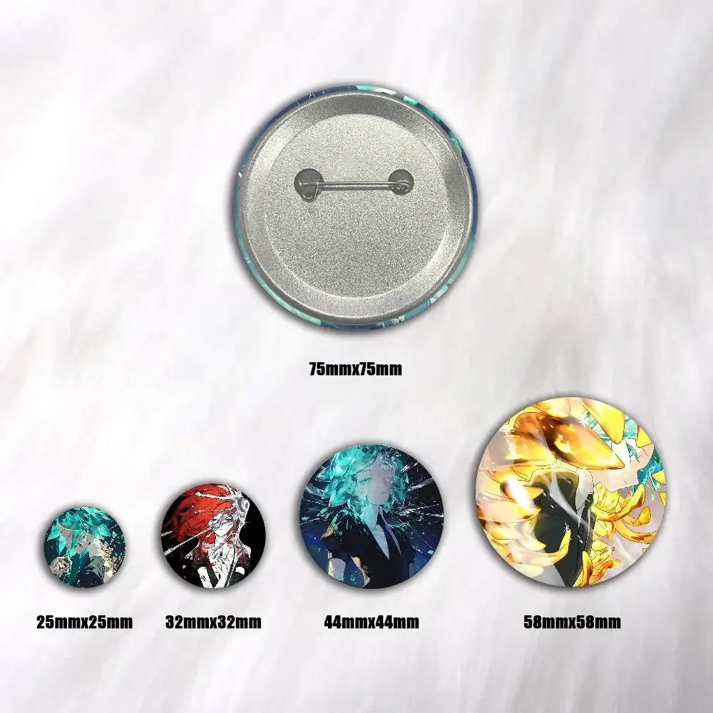 Anime L-Land Of The L-Lustrous Badge Tinplate DIY Backpack Clothing Accessories Jewelry Pins