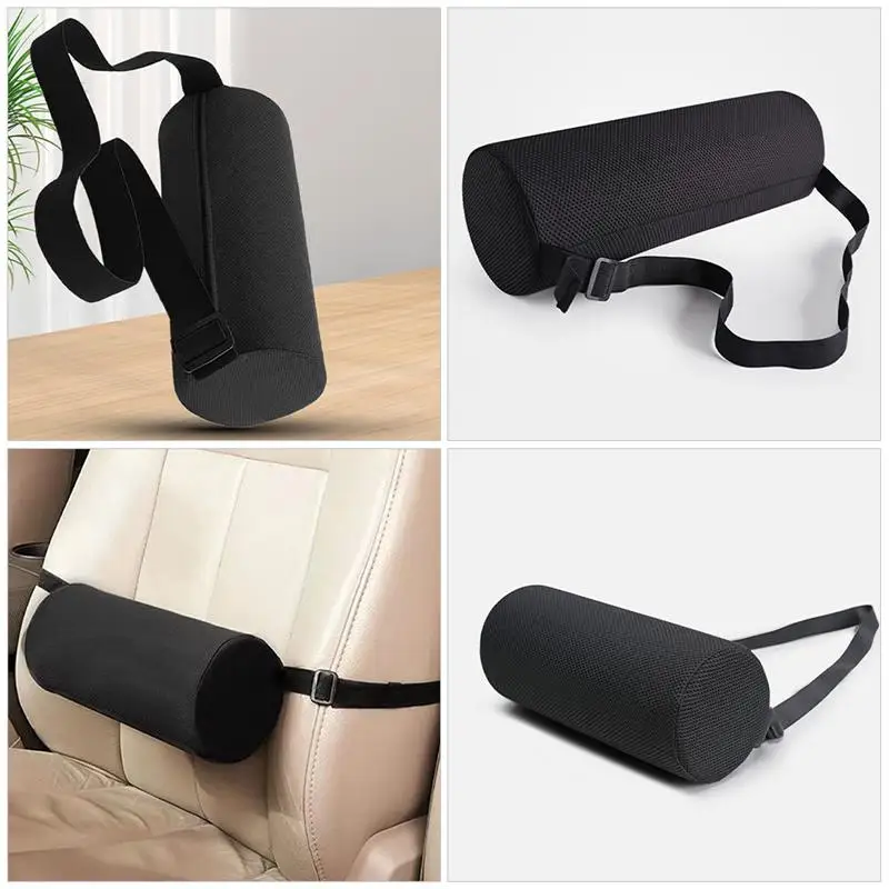 Memory Foam Lumbar Support Cushion Waist Pillow Auto Seat Back Cushion Ergonomic Fatigue Relief For Car Chair Home Office