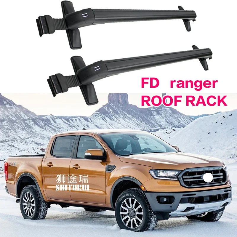 FOR FORD ranger 2011+ Heavy-duty Bars with Locking Aluminum Alloy with Luggage Box Bike Rack sport Roof Luggage Trunking