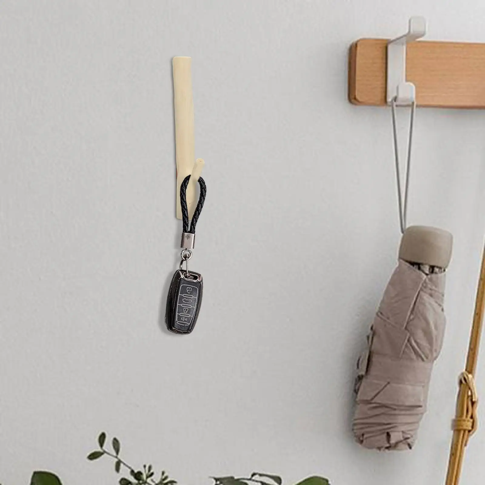 Natural Wood Wall Hook Tree Branch Design for Hanging Clothes Hats Bags Heavy Duty Wall Mounted Towel Holder