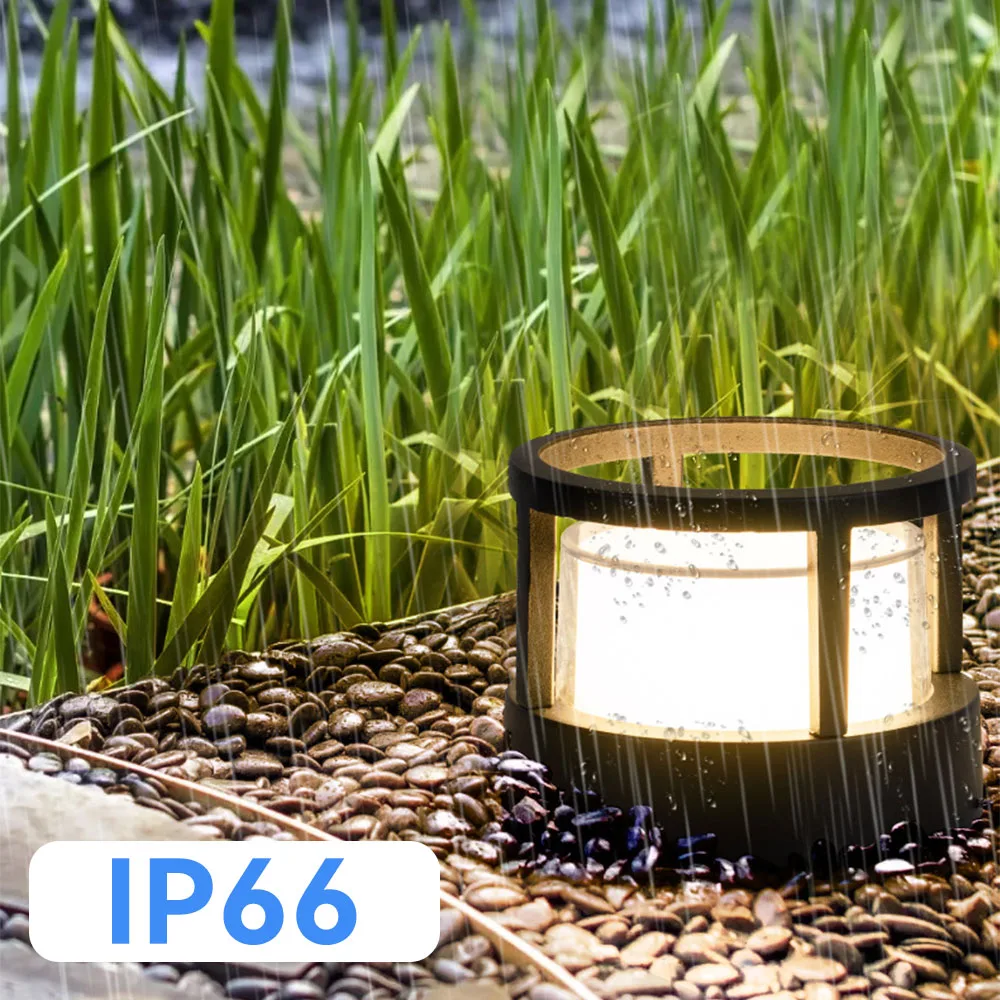 Outdoor 6W 12W  LED Lawn Lamp New Style Waterproof IP66  Garden Path Square Landscape Lawn Lights 110V 220V Warm White Lighting