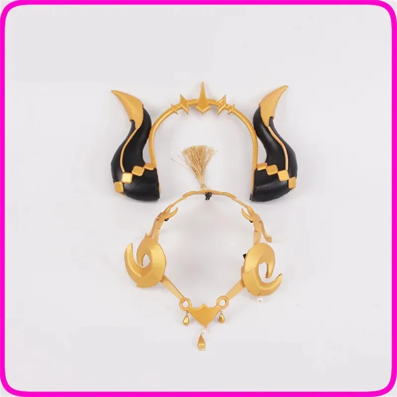Nuevo Genshin Impact Nilu Cosplay cuernos tocado pasador de pelo Clip de pelo Anime Nilou horquilla accesorio de disfraz de Halloween