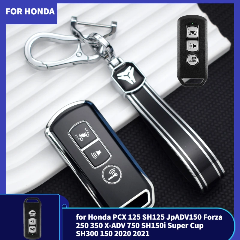 TPU Smart Key Cover Key Case for Honda PCX 125 SH125 JpADV150 Forza 250 350 X-ADV 750 SH150i Super Cup SH300 150 2020 2021