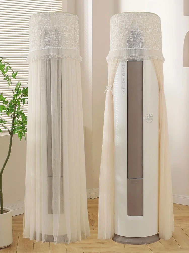 

Современный матовый круглый цилиндрический пылезащитный чехол для вертикального кондиционера, подходит для гостиной, для Ge Midea Ouxi, домашний декор