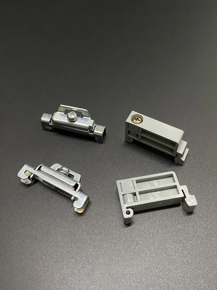Plastic Hardware Fasteners Track Clip-On Device Rail Fixator Fence Terminal Dual Limit Clip Hardware Accessories