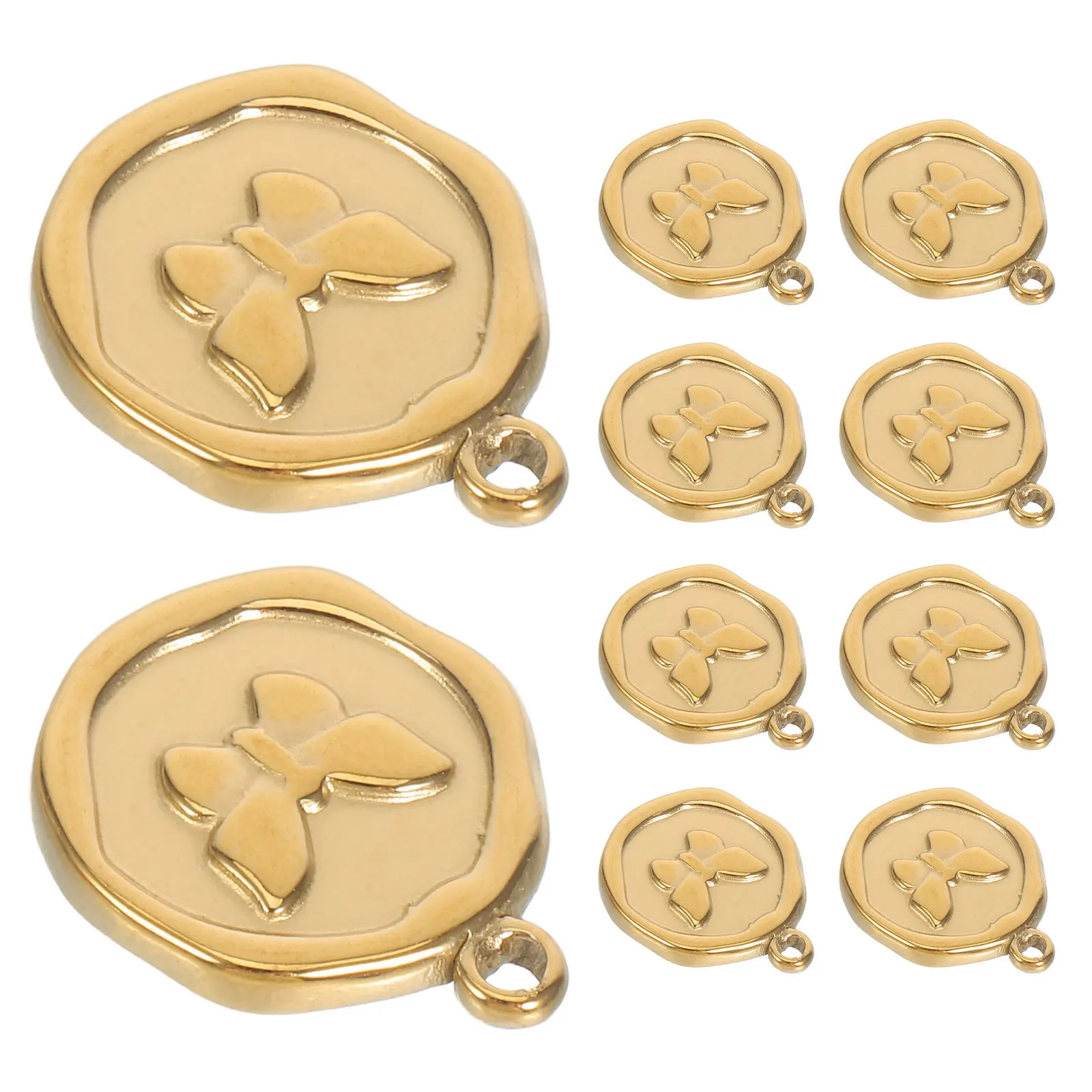

10Pcs DIY Butterfly Charms Stainless Steel Pendant Jewelry Making Charms for Necklaces Bracelets Earrings DIY Metal Charm
